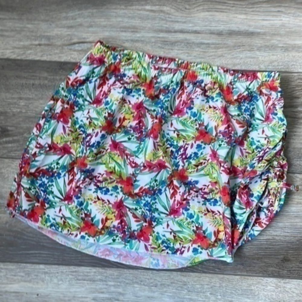 NEW Zuma blu skirt cycle gear cover up athletic size small floral